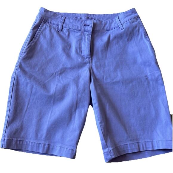 Tommy Bahama Women's 4 Bermuda Shorts Cotton Tencel Pockets Beach Preppy 80s 90s - Picture 8 of 10